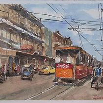 Cityscapes watercolor. Projekt z dziedziny  Malarstwo i Malowanie akwarelą użytkownika Pawint Eungprabhanth - 22.04.2025