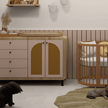 Dormitório Infantil - Cecília. Un projet de Théorie des couleurs, Architecture d'intérieur, Décoration d'intérieur , et Design d'intérieur de Beatriz Araujo - 25.04.2025