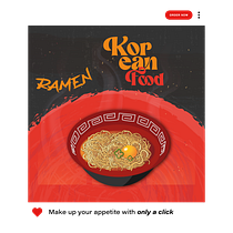 Korean food Ein Projekt aus dem Bereich Informationsdesign, Stor, telling, UX / UI, Digitale Illustration und Grafikdesign von paulaquintero48 - 29.04.2025