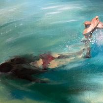Water and the Human Figure. Figure Drawing, Fine Arts, Oil Painting, and Painting project by eva_berki88 - 04.29.2025
