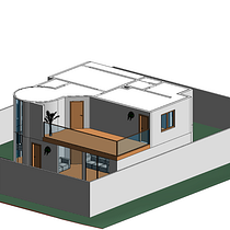 vivienda unifamiliar de dos niveles. Un proyecto de 3D, Arquitectura, Arquitectura digital, Arquitectura interior, Modelado 3D y Visualización arquitectónica de arqgcarbajo - 30.04.2025