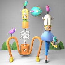 3D Character Design and Illustration Ein Projekt aus dem Bereich 3D, Design von Figuren, Design von 3-D-Figuren und 3-D-Modellierung von angela_sy1996 - 01.05.2025