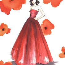 Ilustración de moda con acuarela: silueta, color y fluidez. Desenho de moda, Ilustração tradicional, e Pintura em aquarela projeto de Iryna Marchuk - 01.05.2025
