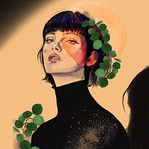 Girl. Traditional illustration, Vector Illustration, Portrait Drawing, and Digital Illustration project by Hind Abdolddin - 05.01.2025
