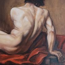 Detalle de Patroclo. JL David. Acr, lic Painting, Figure Drawing, Fine Arts, Oil Painting, and Realistic Drawing project by Oscar Acevedo - 05.02.2025