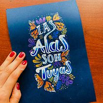 Las Alas son Tuyas. Calligraph, H, Lettering, Lettering, T, pograph, T, pograph, and Design project by dparadigma - 05.04.2025