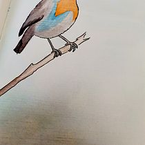 Final project result. Sketching, Creativit, Drawing, Traditional illustration, Watercolor Painting, and Sketchbook project by Cristiana Ferreira - 05.04.2025