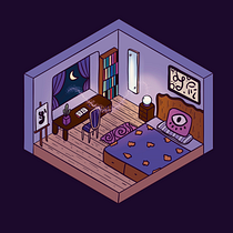 Habitación mágica. 2D Animation, Animation, Digital Illustration, Traditional illustration, and Manga project by Ayimax - 05.04.2025