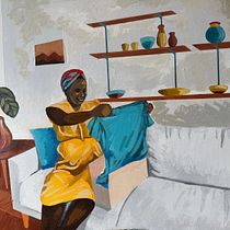 Women and Clothing Ein Projekt aus dem Bereich Kreativität, Bildende Künste, Ölmalerei, Malerei, Porträtzeichnung und Realistische Zeichnung von Lawrence Peter - 04.05.2025