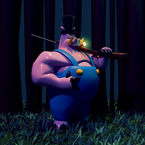 Big pig. 3D, 3D Character Design, 3D Design, 3D Modeling, and Character Design project by gportugalm2007 - 05.06.2025