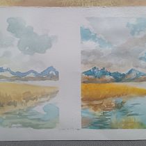 reproducciòn ejercicios del maestro. Un proyecto de Dibujo, Pintura a la acuarela, Bellas Artes, Dibujo a lápiz, Sketchbook y Bocetado de Hennry Sanchez - 07.05.2025