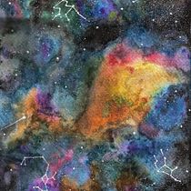 MI GALAXIA . Artes plásticas, Pintura, Ilustração tradicional, e Pintura em aquarela projeto de Sandra Sanchez - 10.05.2025