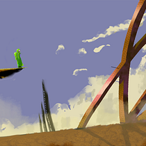 Trotamundos. Concept Art, Traditional illustration, Digital Illustration, Video Games, Animation, Film, Video, TV, and Game Design project by Daniel Cortes - 05.11.2025