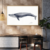 Ballenas acuarela. Naturalistic Illustration, Painting, Watercolor Painting, and Fine Arts project by José Arturo Parés Lamas - 05.11.2025