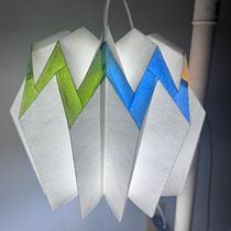 LUMINÁRIA CÉUS E MARES. Arts, Crafts, Decoration, DIY, Furniture Design, Making, Lighting Design, and Paper Craft project by Mônica Maria Fernandes de Lima - 05.12.2025