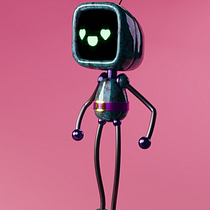 Robotín. Un proyecto de Diseño de personajes, Diseño de producto, Motion Graphics y Modelado 3D de Clàudia Gómez Martí - 12.05.2025