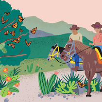Monarch Butterflies of Central Mexico. Un projet de Dessin numérique, Illustration numérique, Création de motifs et Illustration vectorielle de jmcneely0319 - 12.05.2025