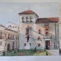 REP. ARQUITECTÓNICA EN ACUARELA. Sketching, Drawing, Traditional illustration, Architectural Illustration, Watercolor Painting, and Sketchbook project by palomoreno - 05.13.2025