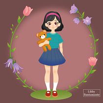 Ilustración infantil: Un mundo de ternura. Un proyecto de Ilustración vectorial, Diseño gráfico, Diseño y Dibujo de libby_bustamante - 13.05.2025