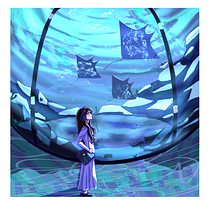 Visit to the Aquarium. Character Design, Digital Drawing, and Digital Illustration project by Yesenia Valdez - 05.15.2025