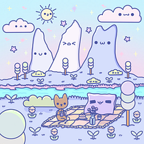 Pícnic mágico en las Torres del Paine Ein Projekt aus dem Bereich Design von Figuren, Digitale Illustration, Manga, Digitale Zeichnung, Zeichnung und Kreativität von Alondra Fernández - 15.05.2025