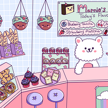Kawaii Cafe Ein Projekt aus dem Bereich Design von Figuren, Digitale Illustration und Manga von withers_kayley - 15.05.2025