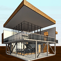 Casa DOM x Revit 01 Mate D&C. 3D, Architecture, Digital Architecture, Interior Architecture, 3D Modeling, and ArchVIZ project by Fabian Antonio García Rodriguez - 05.16.2025
