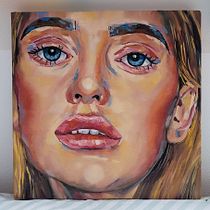 Model Portrait. Fine Arts, Oil Painting, and Painting project by Laura Cifuentes - 05.16.2025