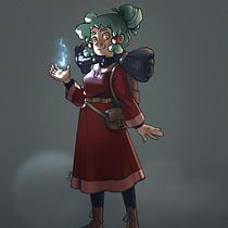 Final Project: Concept Art. Un proyecto de Diseño de personajes, Concept Art, Dibujo digital, Ilustración digital, Pintura digital e Ilustración tradicional de christina.kuenstle - 16.05.2025