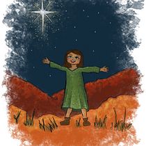 Canto en Belén. Un proyecto de Ilustración infantil, Ilustración digital y Pintura digital de Margarita María Pinzon Porras - 16.05.2025