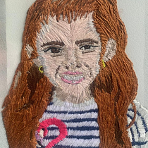 Mi Primera vez. DIY, Embroider, and Portrait Drawing project by Xime Dimas - 05.17.2025