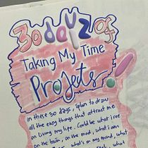 30 days of taking my time. Un proyecto de Bellas Artes, Bocetado, Creatividad, Dibujo, Sketchbook y Mindfulness de syerafien - 18.05.2025