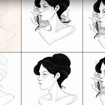 Ritratto con tecniche tradizionali su procreate . Un proyecto de Dibujo de Retrato, Dibujo digital, Ilustración tradicional, Ilustración digital y Dibujo de Alexandra Fantuzzi - 19.05.2025