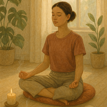 Práctica diaria de Meditación y Mindfulness. Meditação, e Atenção plena projeto de flormedina642 - 20.05.2025