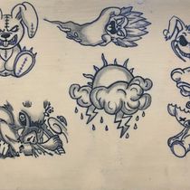Práctica en piel sintética  Ein Projekt aus dem Bereich Tattoodesign von Ariel Campos - 20.05.2025