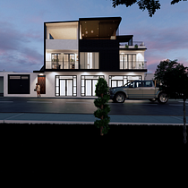 PROYECTO UNIFAMILIAR BERNAL  Ein Projekt aus dem Bereich 3D, Architektur, Digitale Architektur, Innenarchitektur, 3-D-Modellierung und ArchVIZ von Antonio Rodrigo Dominguez Becerra - 20.05.2025
