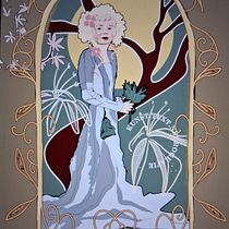 Das Mädchen am Ahornbaum . Un projet de Dessin artistique, Dessin numérique, Illustration numérique, Peinture numérique, Beaux Arts, Illustration traditionnelle , et Dessin de portrait de Carola Zain - 21.05.2025