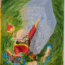 Ancient magic. Un proyecto de Pintura acrílica, Diseño de personajes y Pintura de gerappa - 22.05.2025