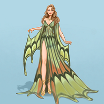 Ilustração inspirada em borboleta verde. Character Design, Digital Illustration, and Traditional illustration project by vadernatico - 05.22.2025