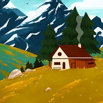 Heidi by Johanna Spyri. Children's Illustration, Digital Illustration, Editorial Illustration, Traditional illustration, Narrative, Portfolio Development, and Sketching project by Franchesca Guerrero - 05.23.2025