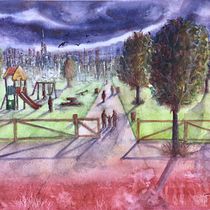 El parque. Un progetto di Belle arti, Pittura e Pittura ad acquerello di José Berjano Gil - 23.05.2025