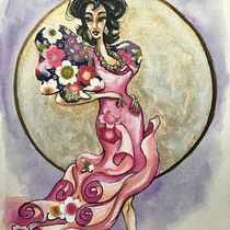Flowers. Un proyecto de Collage, Diseño de moda, Ilustración de moda					 e Ilustración tradicional de valeriemaltais - 24.05.2025