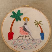 Bordado Grace. Embroider, Collage, DIY, Printing, Photograph, Paper Craft, and Textile Design project by Omaira Villaño Valencia - 05.24.2025