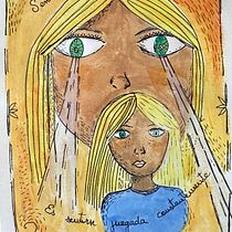Sentirse observada o Juzgada. Creativit, Drawing, Pencil Drawing, Traditional illustration, Painting, Fine Arts, Narrative, and Art Therap project by Cristina Gomez - 05.25.2025