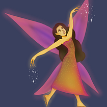 Uma fada criada a partir da fé como um grão de mostarda. Character Design, Digital Drawing, Digital Illustration, Digital Painting, and Traditional illustration project by Lara Matos - 05.26.2025