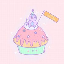 Cupcake Kawaii. Character Design, Digital Illustration, and Manga project by Kawana Rocha - 05.26.2025