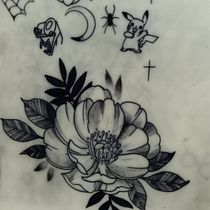 Aprendiendo a diseñar . Tattoo Design project by JOHAN MONTAÑO - 05.27.2025