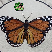 Bordado realista. Embroider, Traditional illustration, and Textile Design project by Caro González García - 05.27.2025