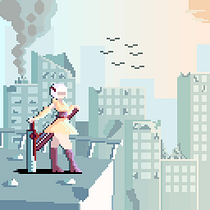 Diseño de un personaje Pixel Art para videojuegos.. Projekt z dziedziny Projektowanie postaci, Gr, komputerowe, Pixel art, Projektowanie gier komputerow i ch użytkownika yeccer1.mat - 27.05.2025