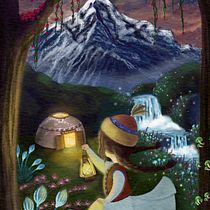 Shyrqau Shyraghym ‘My Guiding Light’. Children's Illustration, Digital Illustration, Digital Painting, and Picturebook project by Ainur Sabyrgaliyeva - 05.27.2025